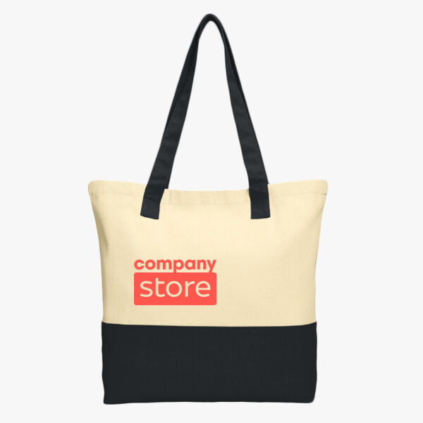 Port Authority Colorblock Cotton Tote Thumbnail
